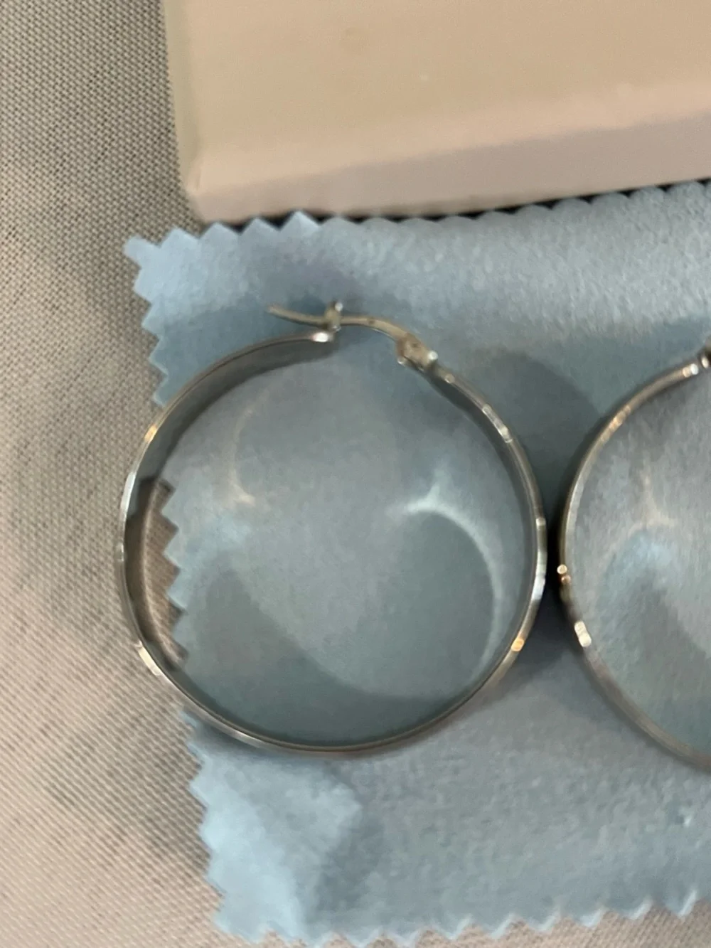 Dorana .925 Sterling Silver Hoop Earrings Polished Classic Medium Hoops